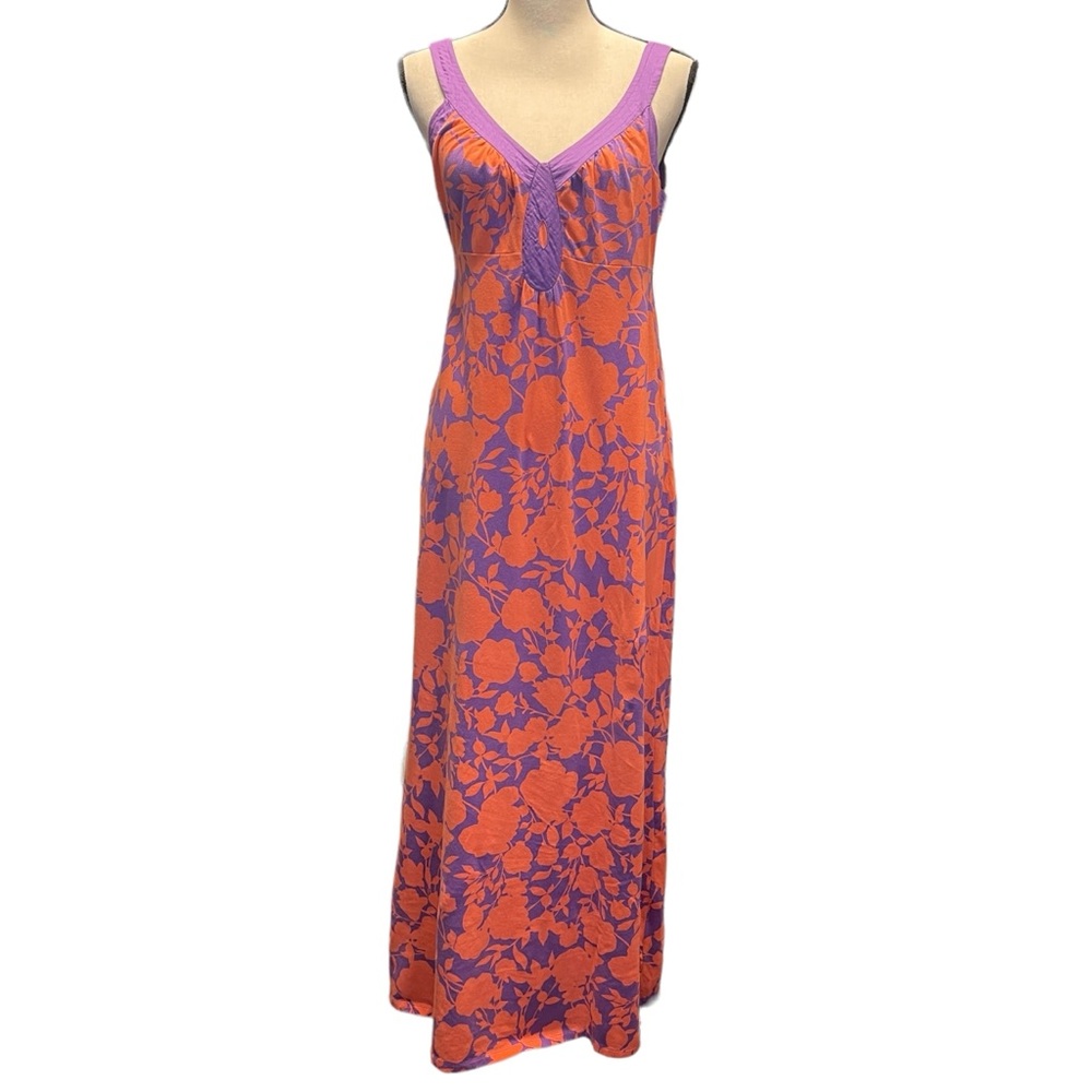Boden Colorful Floral Print Summer Maxi Dress 8 Regular